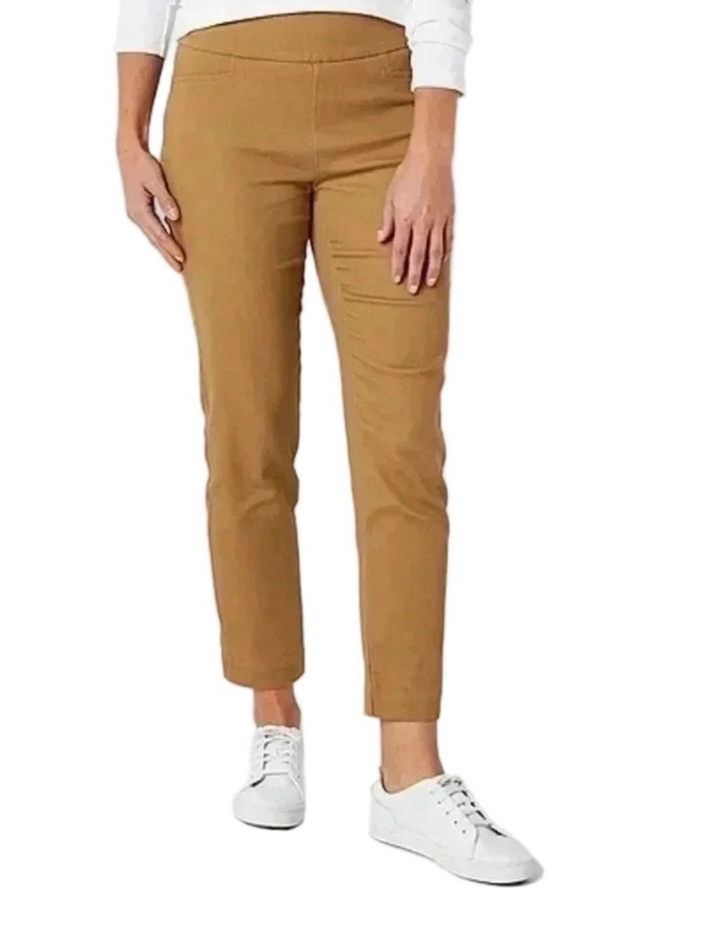 St. John's Bay Tan Cropped Ankle Pants